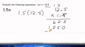 Evaluating Expressions - Decimal Multiplication