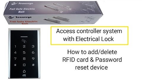 eSSL JS-32e access control with Secureye electrical Lock | @krivitech