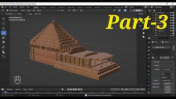 Part 3 Brihadeshwara Temple 3D Modelling #blender #3d #b3d #tutorial #blenderart #artwork #tutorial