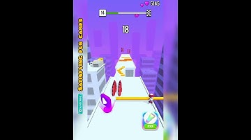 Roof Rails Game. All New Level Gameplay Walk-through #gaming #games #gameplay #shorts #roofrails
