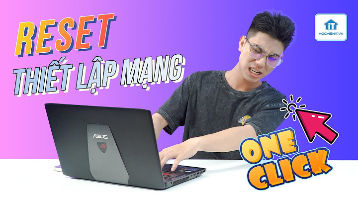 Cách reset mạng wifi