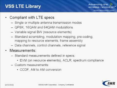 Feature: VSS LTE Library