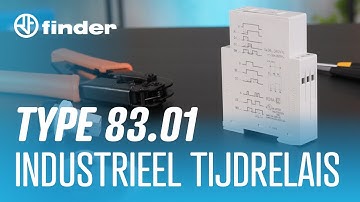 Finder 83.01 Industriële Tijdrelais – Aansluiten en Instellen