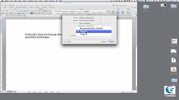 Word op de Mac - Printerinstellingen