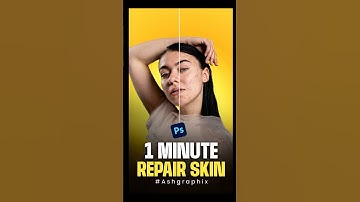 Skin Repair in 1 minute😍🔥 #photoshoptricks #shortsvideo #design #illustrator #photoshoptutorial