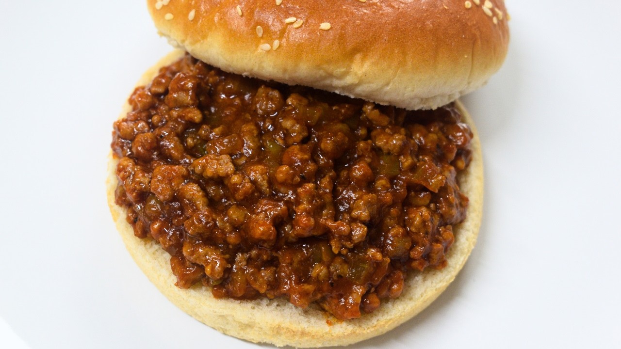 Receta de sloppy Joes.