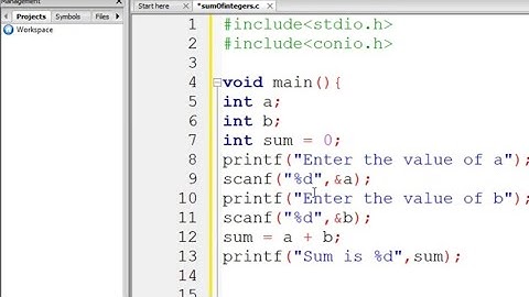 C Program to calculate sum of two numbers | Add two integers in c programming