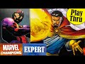 MARVEL CHAMPIONS Solo Play of DOCTOR STRANGE vs Expert KLAW