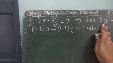 Cross multiplication method ( ex-3.5)