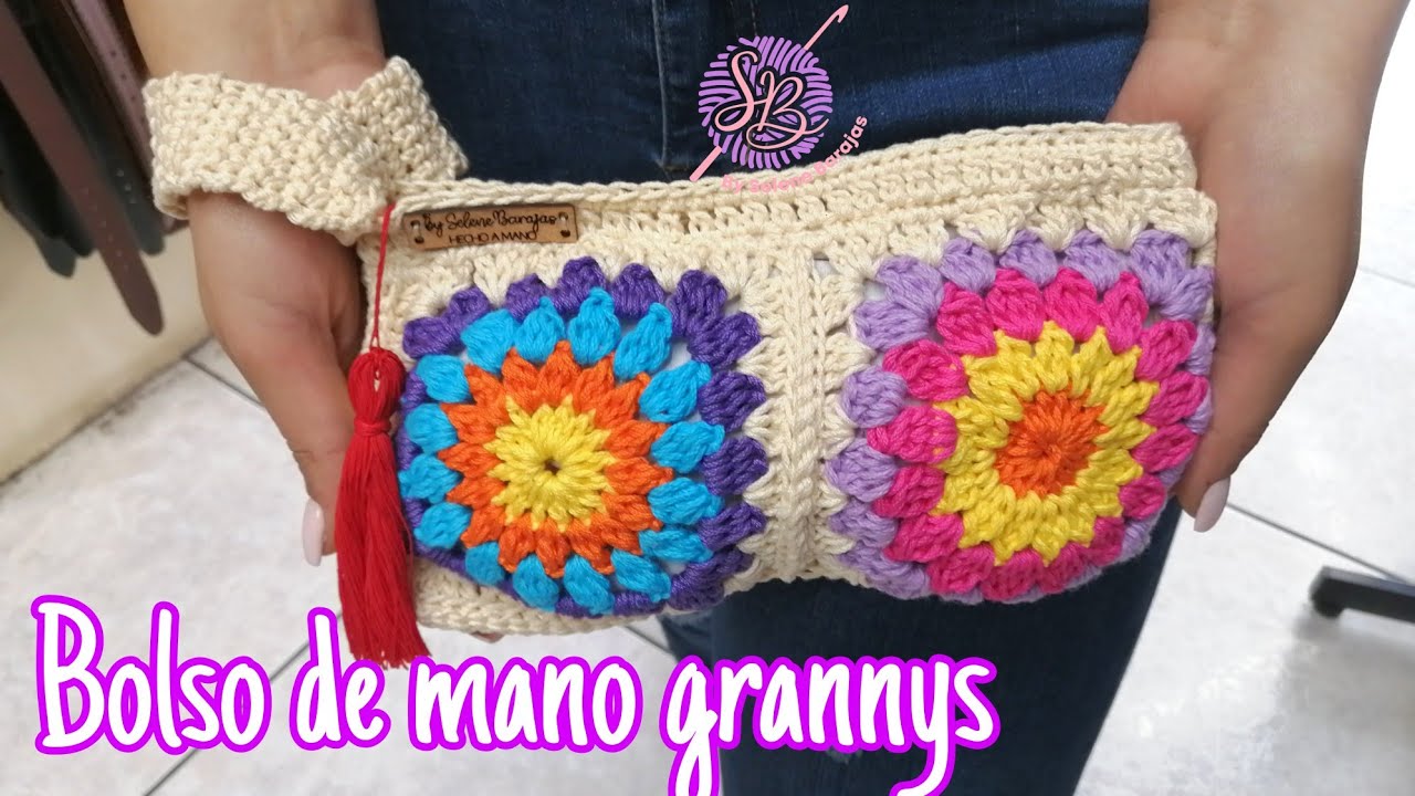 Baya camino adyacente BOLSO👛 de mano grannys🥰 CROCHET - YouTube