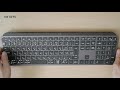 薄型ワイヤレスキーボード Logicool MX KEYS タイピング