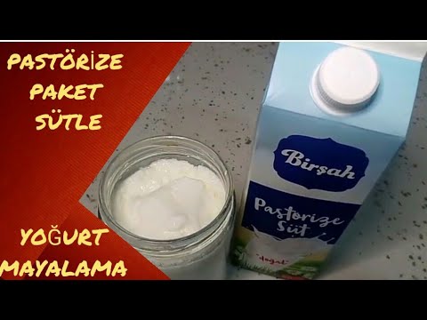 HAZIR(PAKET-PASTÖRİZE)SÜTLE YOĞURT MAYALAMA