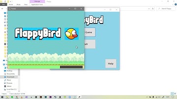 I made a Flappy bird game.
