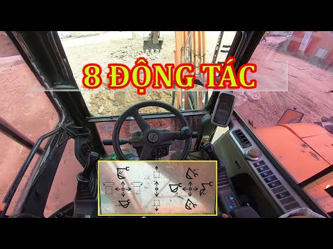 Cách Kết Hợp 8 Thao Tác Tay Trang Máy Xúc Không Bị Giật | Xuân Mạnh Vlogs