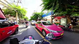 🇹🇭Motorcycle Thailand Riding a motorcycle in the streets of Bangkok, Thailand