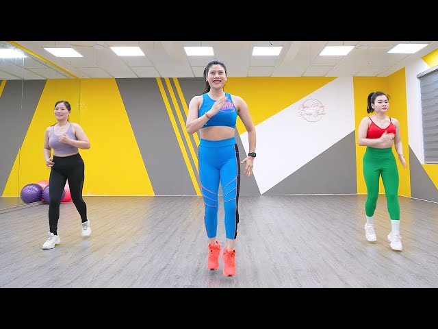 35 min Aerobic Dance Workout | FAT BURN FULL BODY | Burn 400 Calories | Eva Fitness class=