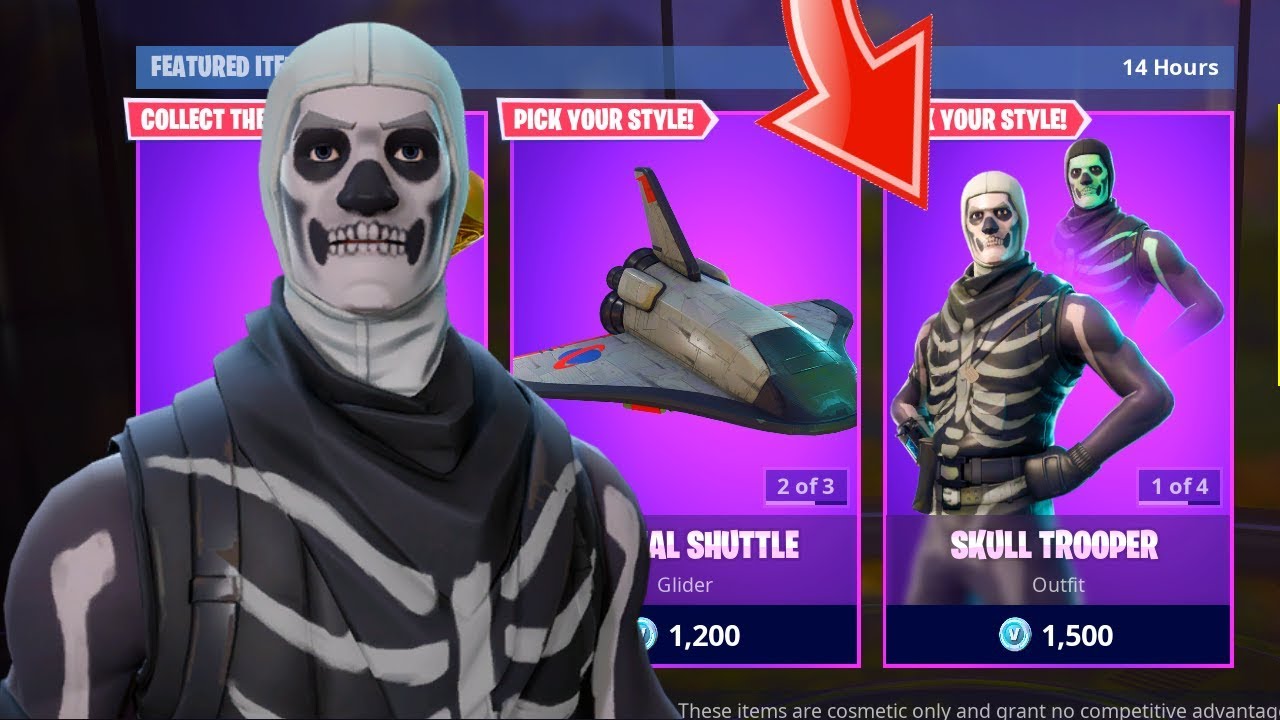 *NEW* SKULL TROOPER IN ITEM SHOP! 10TH OCTOBER! ALL SKINS