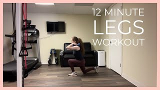 12 Minute Legs Workout | Apartment Friendly | No jumping