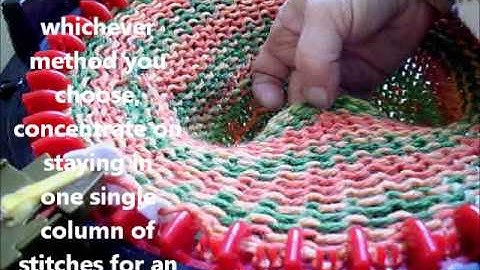 counting the rows of knitting on your Addi manually