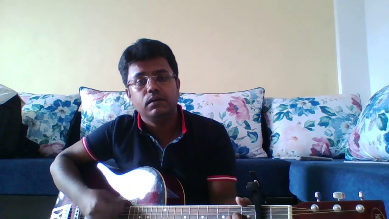 Acoustic Cover Anjane by Strings easy chords using capo YouTube