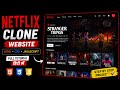 Netflix Clone Website HTML CSS JavaScript से कैसे बनाएं 🔥 | Full Tutorial Hindi 2026