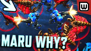 Maru gambles his tournament on a proxy barracks (vs Solar) - StarCraft 2