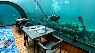 how is an Underwater Restaurant?? - 5.8 UNDERSEA at Hurawalhi Maldives 🌊🌴 | TOUR 4K | Vlog