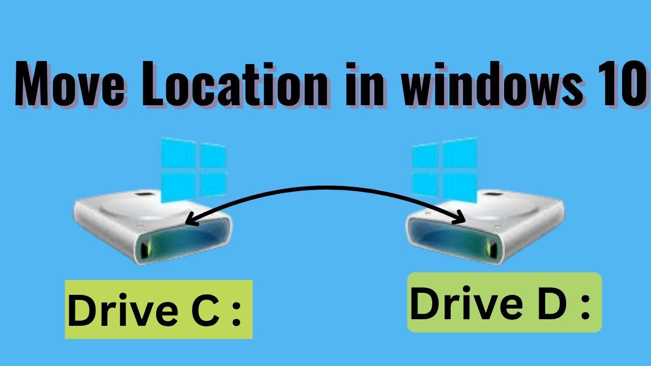 Drive Move Feature how to change folder location in windows 10 C:drive to D:drive Move ...