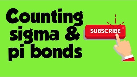 Counting sigma and pi bonds