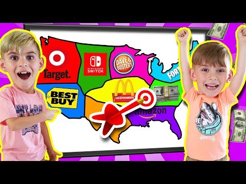 Throwing A Dart At A Map And Buying Whatever It Lands On FUNhouse Family Challenge 