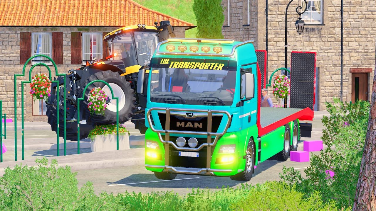 Flatbed Trailer McQueen Transportation with Truck - Speedbumps vs Cars vs Train - BeamNG.Drive #60