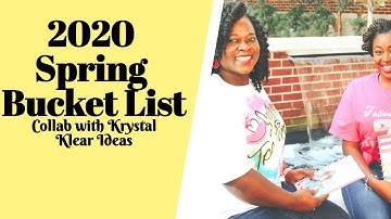 SPRING BUCKET LIST | DIY Happy Planner Page | Collab with Krystal Klear Ideas