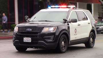 LAPD Hollywood Unit Responding Code 3