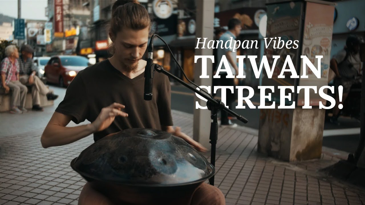 Valeriy Frolov - Handpan Overtone - Taipei Street Music