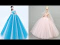DIY Trendy Barbie Dresses |Barbie doll Hacks and Crafts | Doll dress making | Mini Dress | Fashion