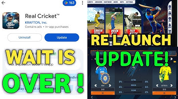 Wait Is Over! Real Cricket ReLaunch Update Today Release ! Update Release Time ? Full Details 