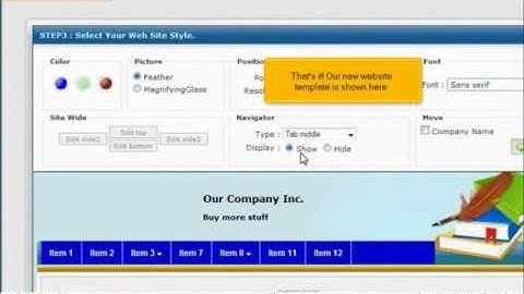 Changing your website template -WebILabs