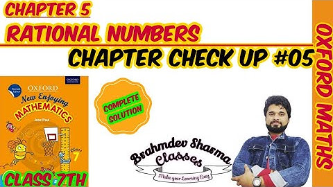 class 7 Oxford math solution | chapter check up 5 | power and exponent | @BrahmdevSharmaClasses