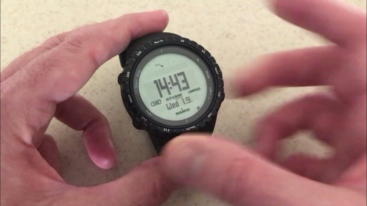 Suunto Core (Classic Black) Setting the time YouTube