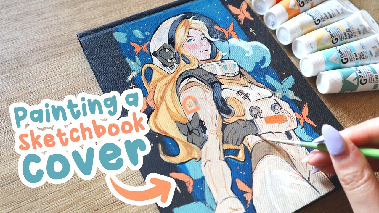 Painting a Sketchbook Cover