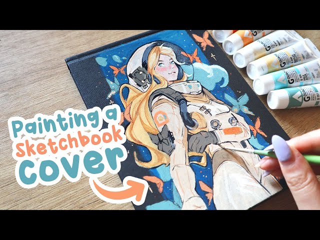 Painting on the Cover of My ILLO Sketchbook!!!💙 