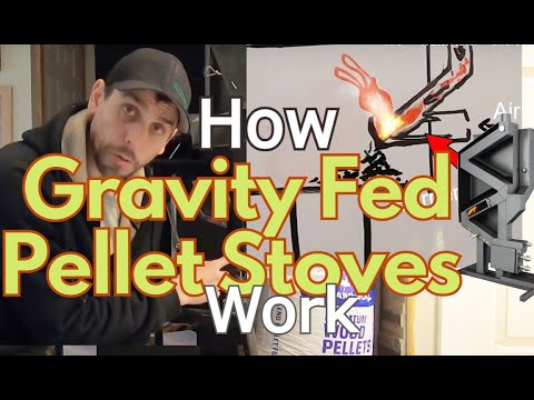 How Gravity Fed Pellet Stoves Work (Designing a DIY/wiseway) (Easy Woodstove to pellet conversion)