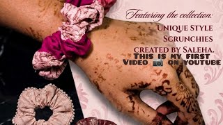Unique style scrunchies ✨🌺 create by saleha i will make you have very appreciate for this video 