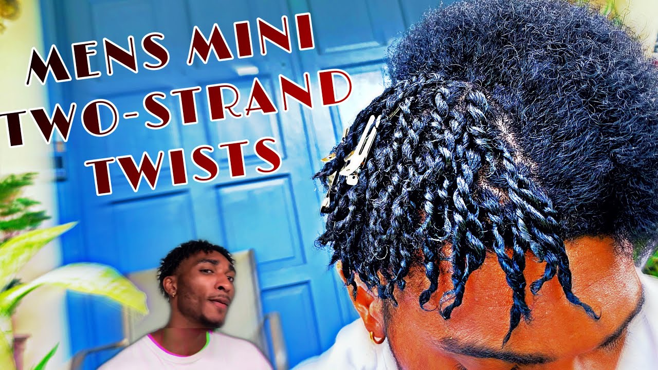 EASY MENS TWO STRAND TWIST on SHORT HAIR 