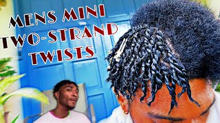 EASY MENS TWO STRAND TWIST  on SHORT HAIR