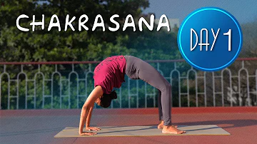 Day 1 of 7 days Chakrasana Practice | Yoga For Beginners