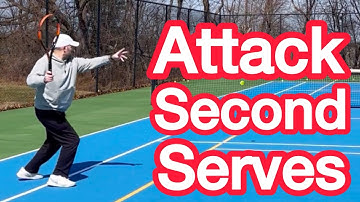 How To ATTACK Weak Second Serves In Singles (3 Tennis Tips)