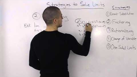 Strategies to Solve Limits - Factoring Example 2
