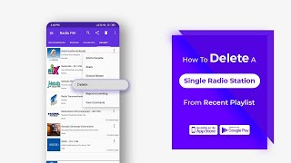 How To Delete A Single Radio Station From Recent Playlist in Radio FM? screenshot 2