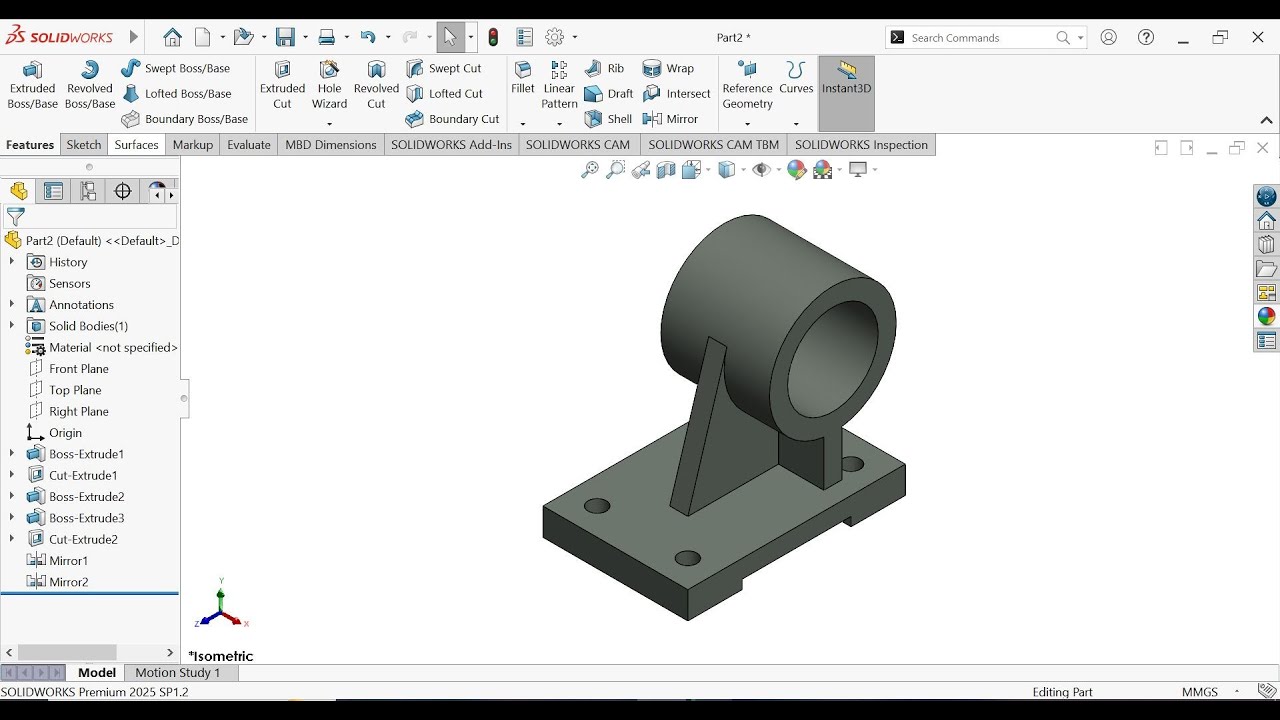 How to Make Mechanical Drawing in SolidWorks 2025 | Exercise-10 | Full ...